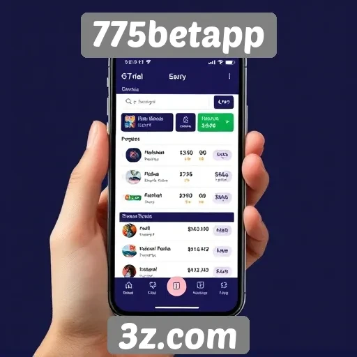 Interface do usuário no 775betapp é intuitiva